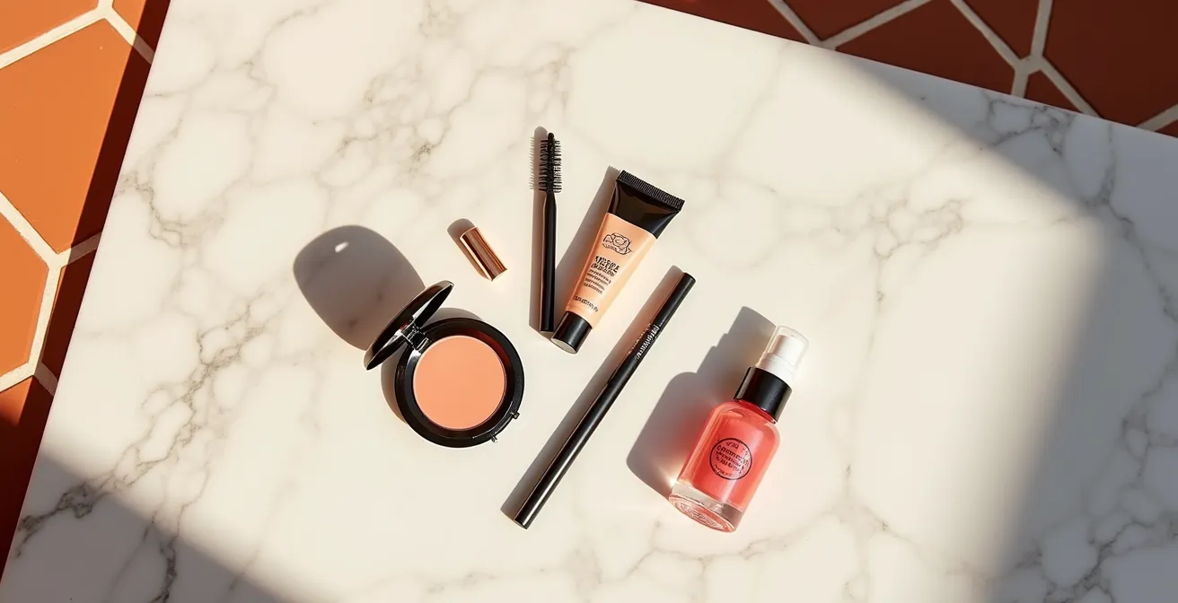 Kit de maquillaje esencial para retoques rápidos de día a noche